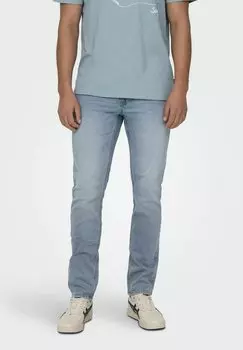Джинсы зауженного кроя Only & Sons, цвет light blue denim