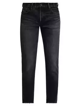 Джинсы зауженного кроя с низкой посадкой Vellflower Moussy Vintage, черный