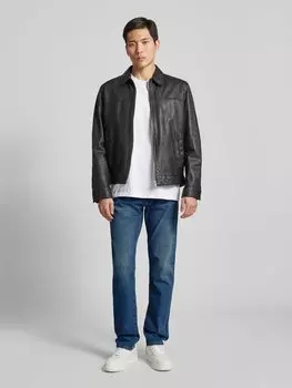 Джинсы зауженного кроя с пятью карманами, модель «ONYX» BOSS Orange