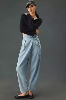 Джинсы зауженного кроя с высокой посадкой Joie Wilmont B, джинс свет