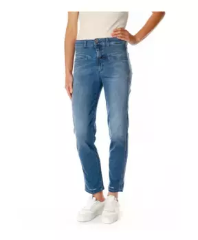 Джинсы зауженного кроя с высокой талией Closed, синий