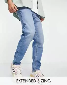 Джинсы зауженного кроя стрейч ASOS DESIGN средней потертости в стиле 90-х
