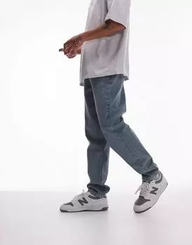 Джинсы зауженного кроя Topman в цвете Vintage Mid Wash