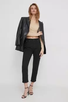 Джинсы зауженные HW Sparkle Pepe Jeans, черный