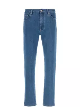 Джинсы Zegna из эластичного денима, синий