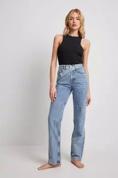 Джинсы Женщины/Девочки NA-KD, темно-синий