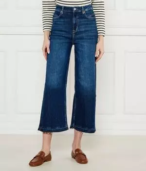 Джинсы женские Boss Orange укороченные клеш, синий