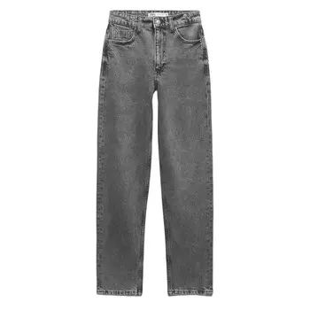 Джинсы женские c высокой посадкой Zara Z1975 Mom-fit, серый