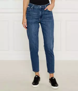 Джинсы женские Calvin Klein Jeans с высокой посадкой и свободным от бедра кроем, синий