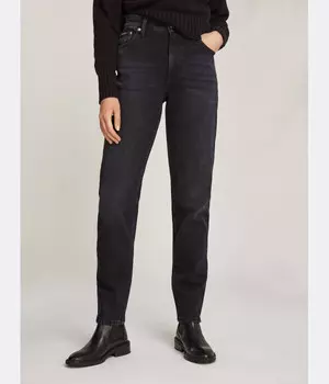 Джинсы женские Calvin Klein Jeans с высокой посадкой, черный