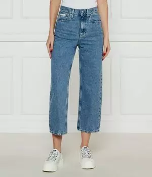 Джинсы женские Calvin Klein Jeans широкие короткие, синий