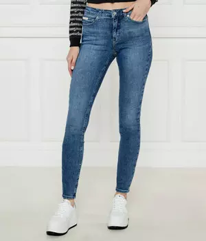 Джинсы женские Calvin Klein Jeans зауженные с высокой талией, синий
