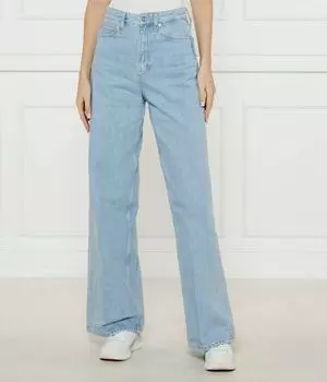 Джинсы женские Calvin Klein клеш, голубой