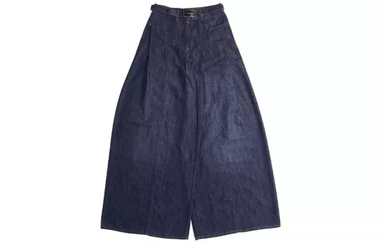 Джинсы женские Chanel широкие, синий