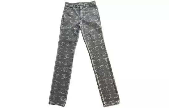 Джинсы женские Chanel, темно-ерый