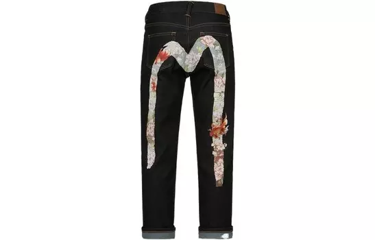 Джинсы женские черные Evisu, черный