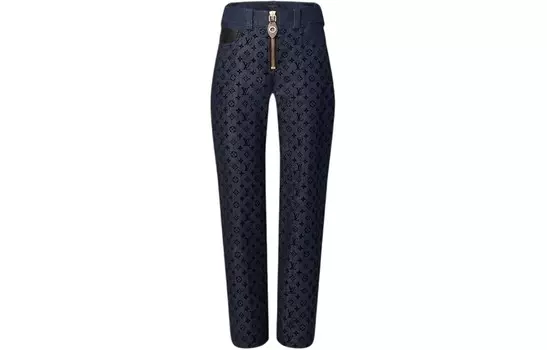 Джинсы женские черные Louis Vuitton