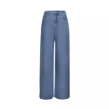 Джинсы женские Deep Breath Tencel широкие, светло-голубой