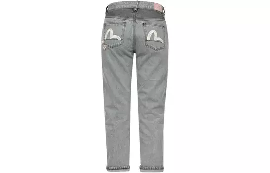 Джинсы женские деним серые Evisu