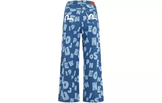 Джинсы женские деним синие Evisu