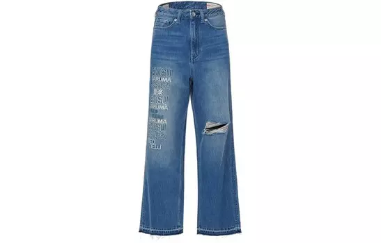 Джинсы женские деним синие Evisu