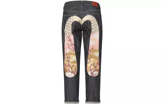 Джинсы женские деним синие Evisu