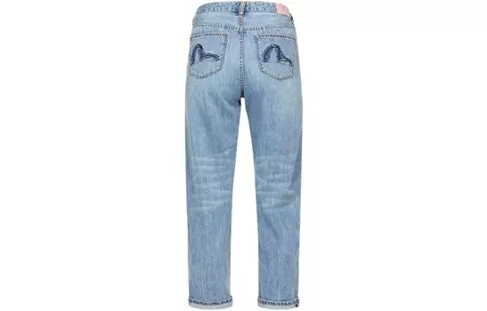 Джинсы женские деним синие Evisu