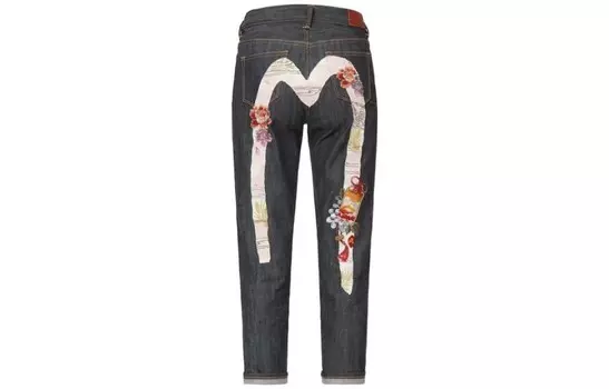 Джинсы женские деним синие Evisu