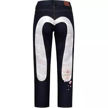 Джинсы женские деним синие Evisu