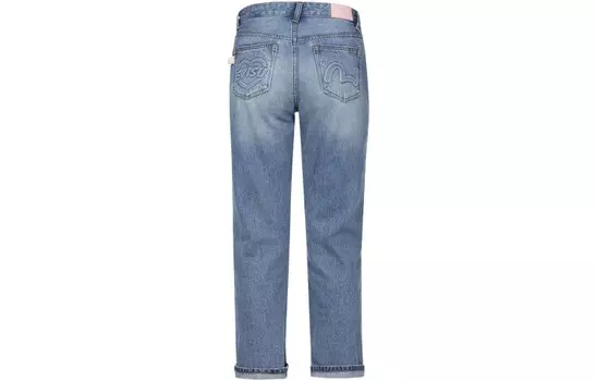 Джинсы женские деним синие Evisu