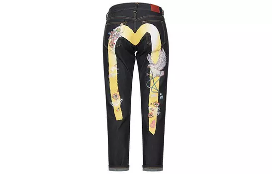Джинсы женские деним синие Evisu, синий