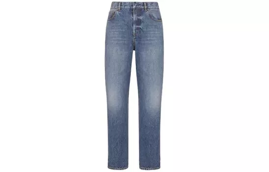 Джинсы женские Dior прямые, синий