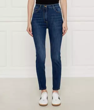 Джинсы женские Elisabetta Franchi зауженного кроя, синий