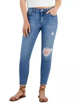 Джинсы женские Juniors средней посадки с рваными краями Celebrity Pink, цвет true love