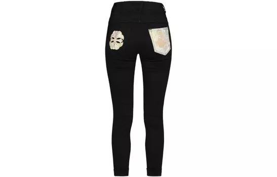 Джинсы женские ковбойские черные Evisu