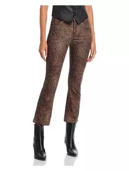 Джинсы женские Le Crop Mini средней посадки с покрытием Bootcut FRAME, цвет leopard