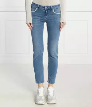 Джинсы женские Liu Jo короткие с декором карманов, синий