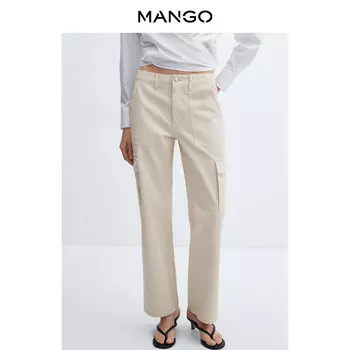 Джинсы женские Mango с петлей для ремня, светло-коричневый