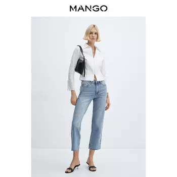 Джинсы женские Mango со средней талией, синий