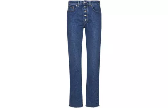 Джинсы женские Mm6 Maison Margiela на пуговицах, синий