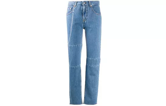 Джинсы женские Mm6 Maison Margiela с принтом цепочки, синий