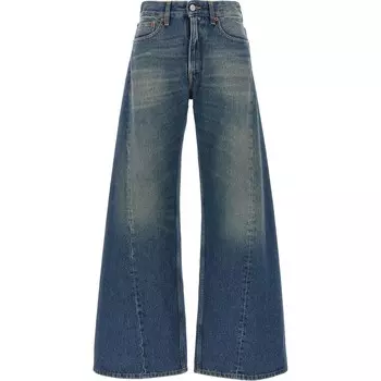 Джинсы женские Mm6 Maison Margiela с широкими штанинами, синий