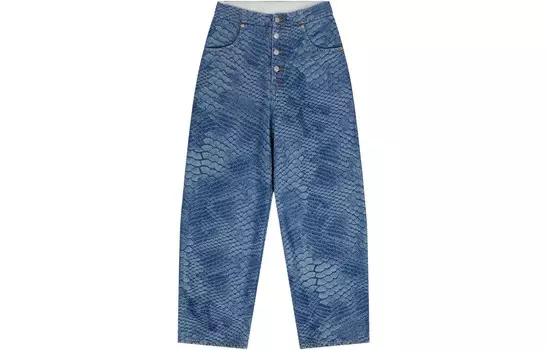 Джинсы женские Mm6 Maison Margiela с узором, синий