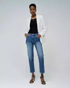 Джинсы женские облегающие, укороченные, узкие Salsa Jeans, синий