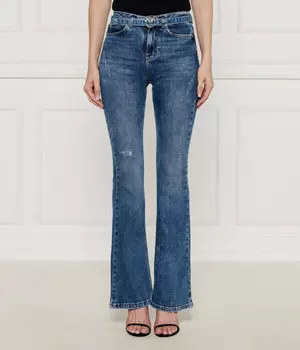 Джинсы женские Pinko Флора клеш рваные, синий