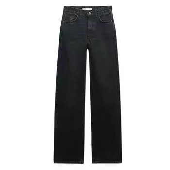 Джинсы женские прямые Zara Z1975 Long Length, черный