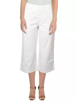 Джинсы женские рабочие с бахромой и укороченным подолом для юниоров Dickies, белый