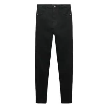 Джинсы женские с высокой посадкой Zara Sculpt Skinny TRF, черный