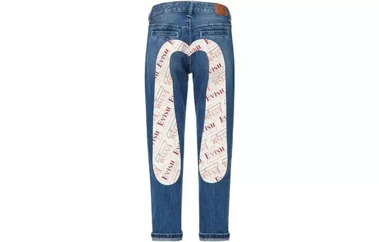 Джинсы женские синие Evisu