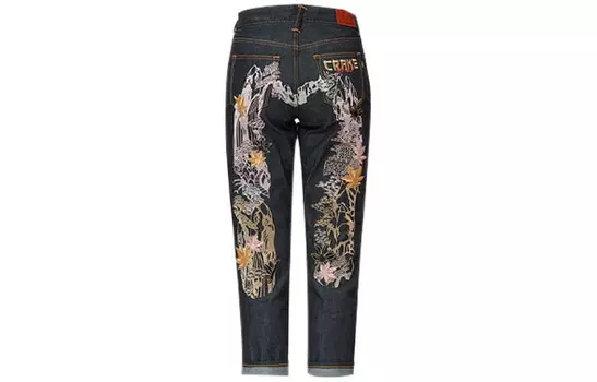 Джинсы женские синие Evisu